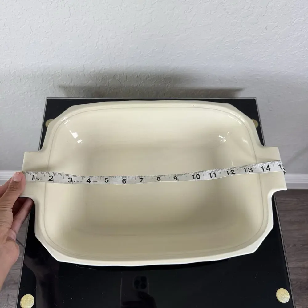 Emile Henry France Dark Blue 15” Baker, Casserole Dish Made for Williams-Sonoma - Picture 15 of 16